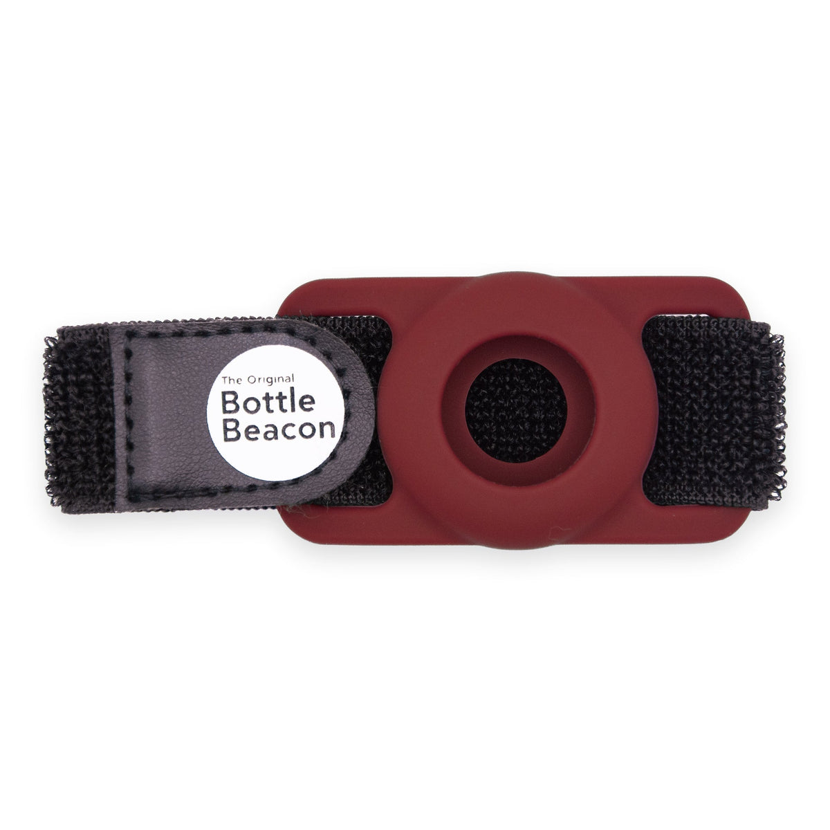 Maroon Bottle Beacon AirTag holder strap