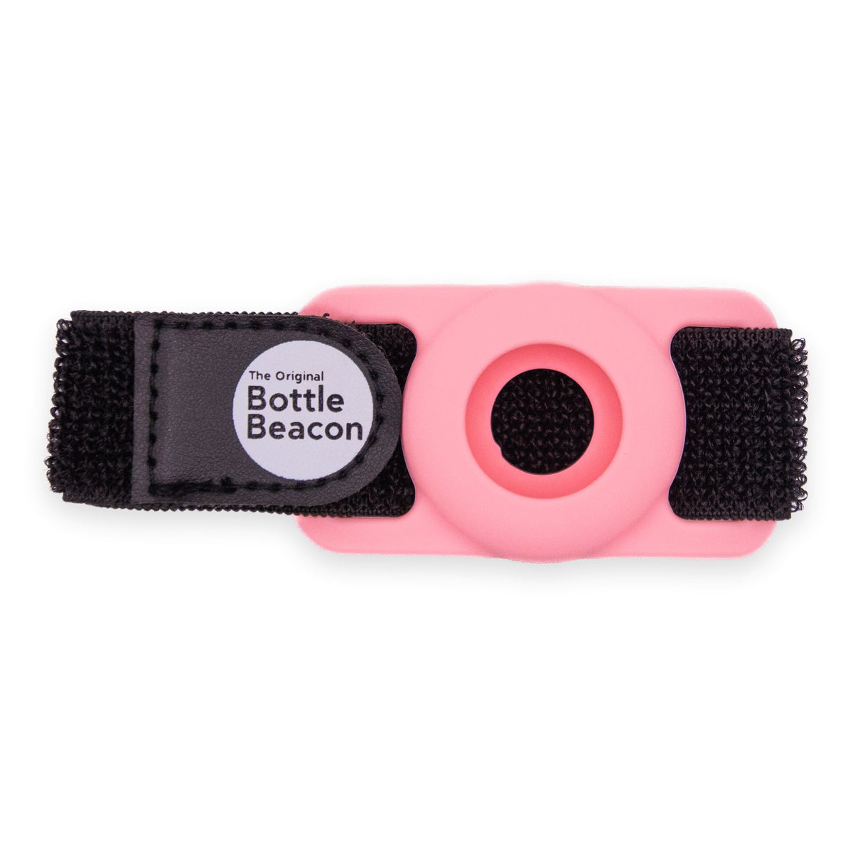 Pink Bottle Beacon AirTag holder strap