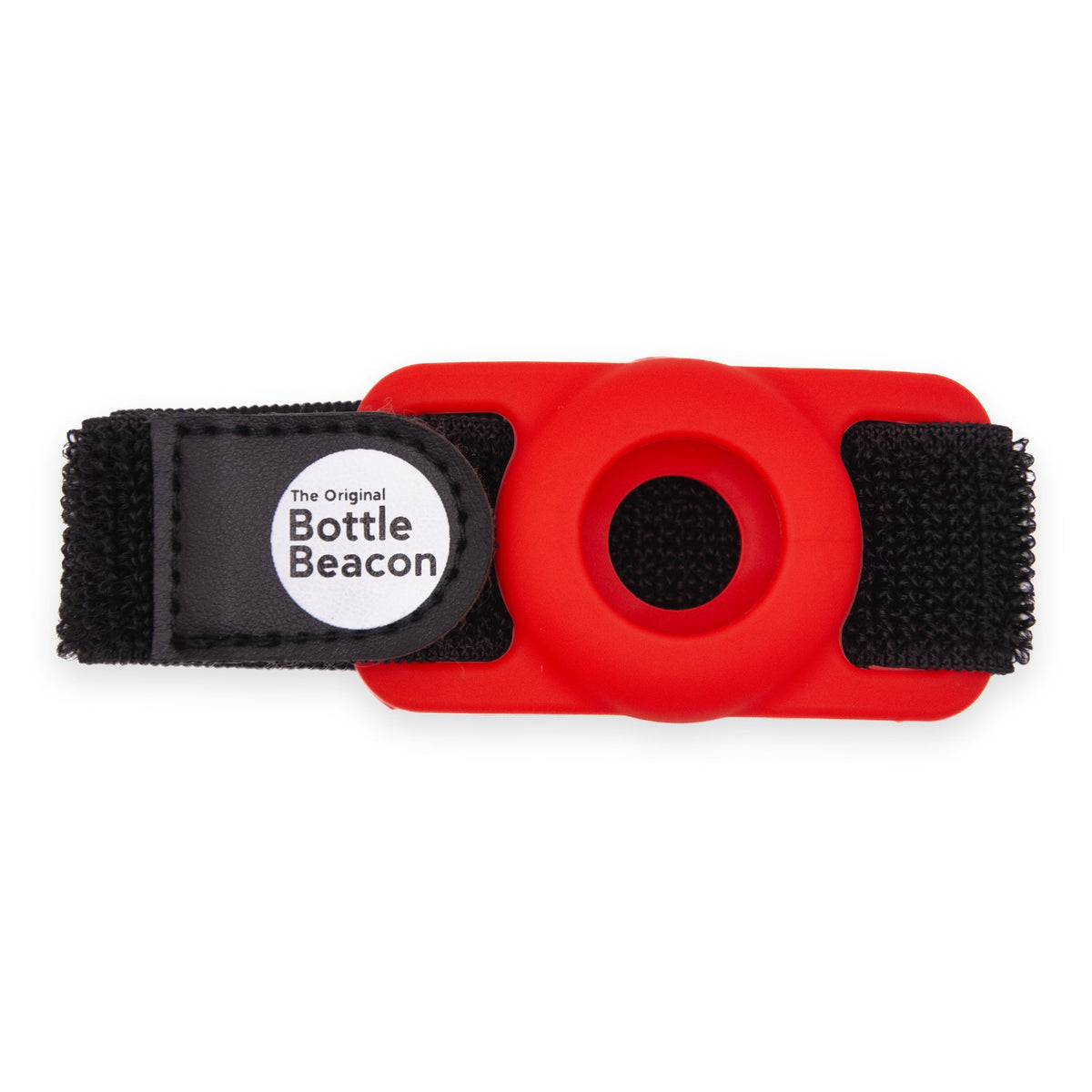 Red Bottle Beacon AirTag holder strap